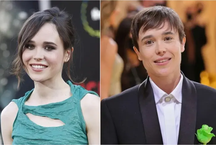 Ellen Page antes/ Eliot Page después. Imagen tomada de Marca.com