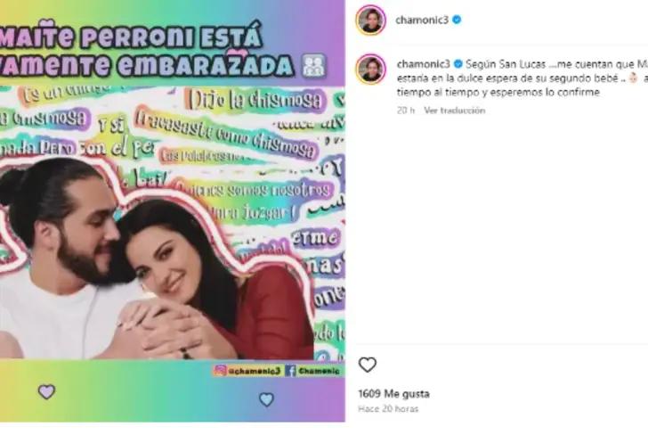 Captura de pantalla del Instagram de Jacqueline Chamonic