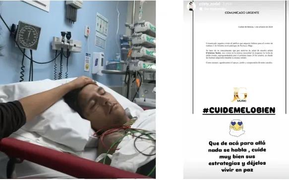 Mensaje de Mamá de Christian Nodal tras enterarse que está hospitalizado