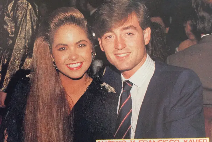 Lucero y Francisco Xavier en 1990 / Foto: 'X'