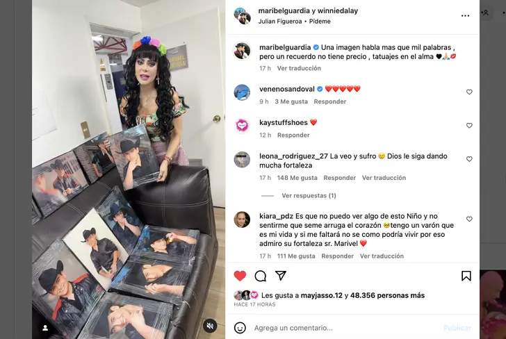 Vía Instagram Maribel Guardia