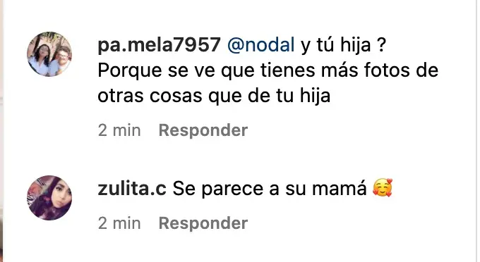 Los comentarios de sus seguidores en el Instagram de Christian Nodal