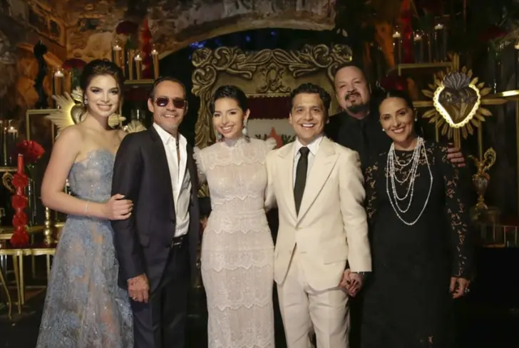 Marc Anthony en la boda de Christian Nodal