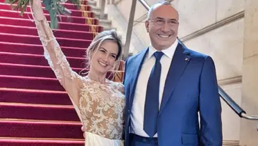 Altaír Jarabo y su esposo Fréderic García