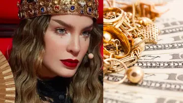 Belinda con dinero y joyas. (Foto: Befunky)