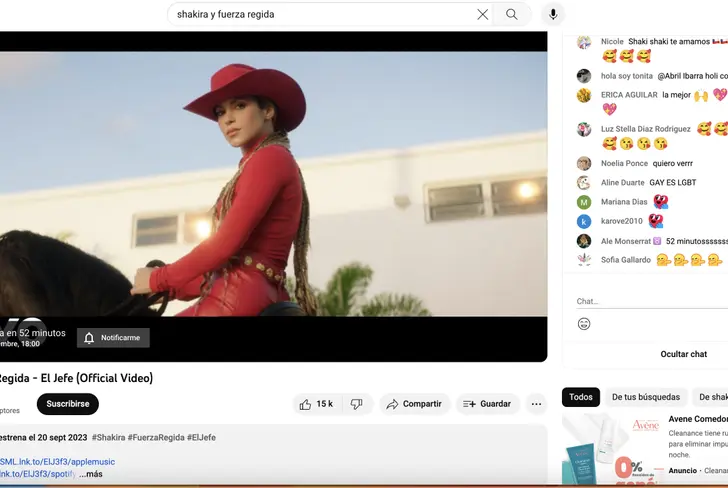 Vía YouTube Shakira