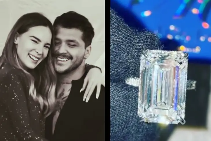 Anillo de compromiso de 3 millones de dólares&nbsp; que Christian Nodal le regaló a Belinda