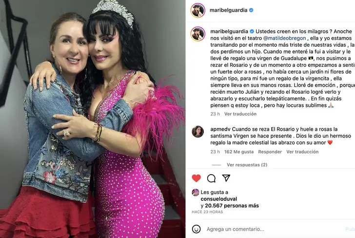 Vía Instagram Maribel Guardia