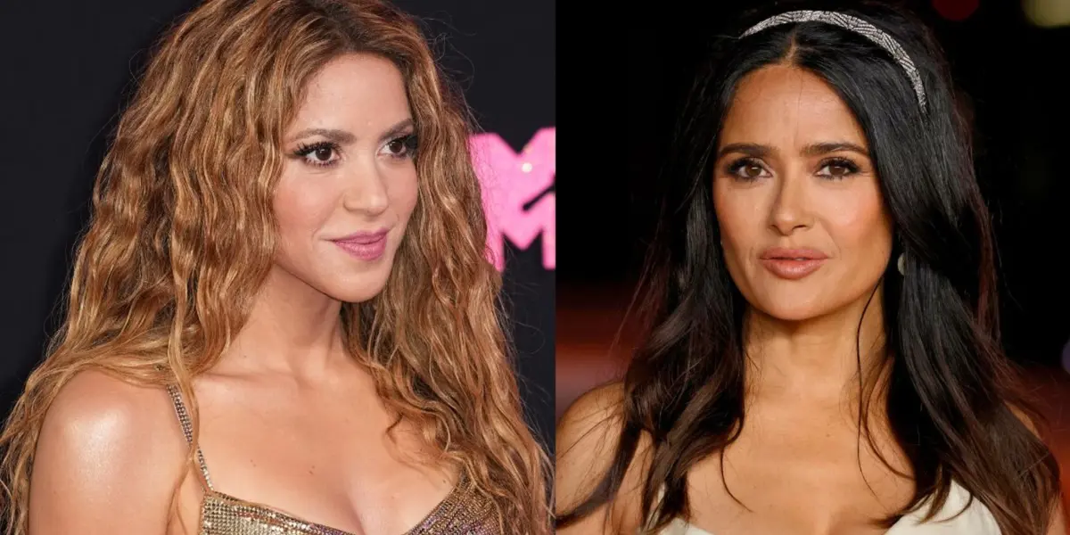 Salma Hayek con Shakira. (Foto: Chic Magazine)