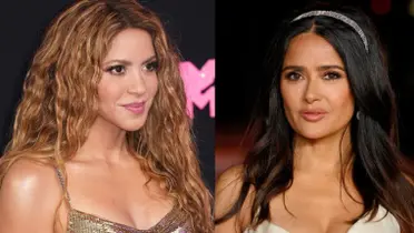 Salma Hayek con Shakira. (Foto: Chic Magazine)