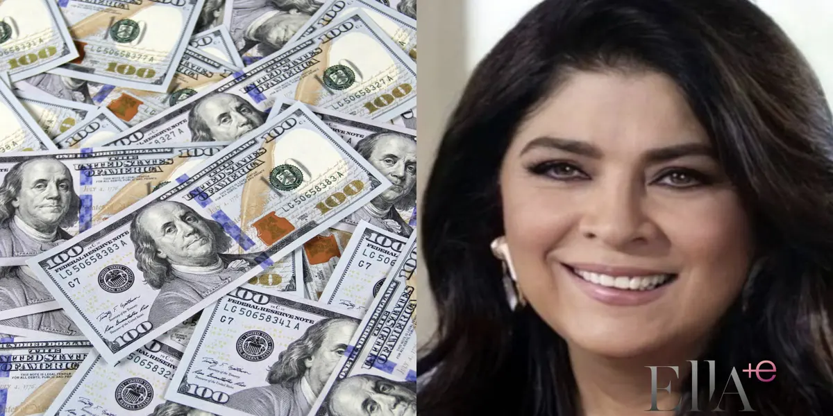 Victoria Ruffo y dinero (Foto: Infobae)