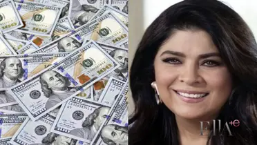 Victoria Ruffo y dinero (Foto: Infobae)